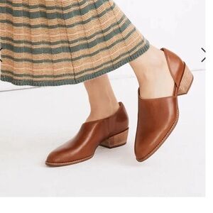 Madewell Brown Leather Women's Loafers Luice shoe bootie sz 5 / 6